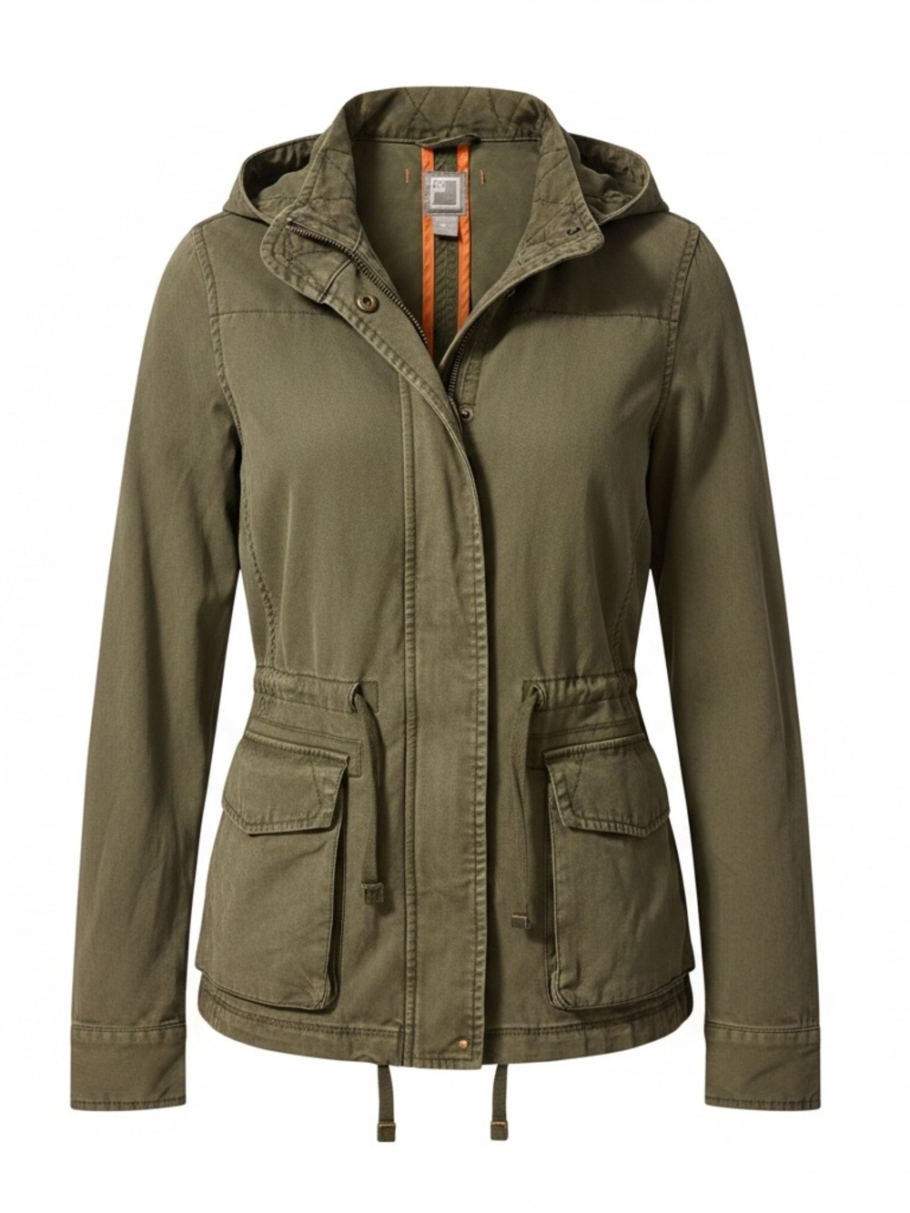 jcpenney Olive Green Hooded Utility Jacket